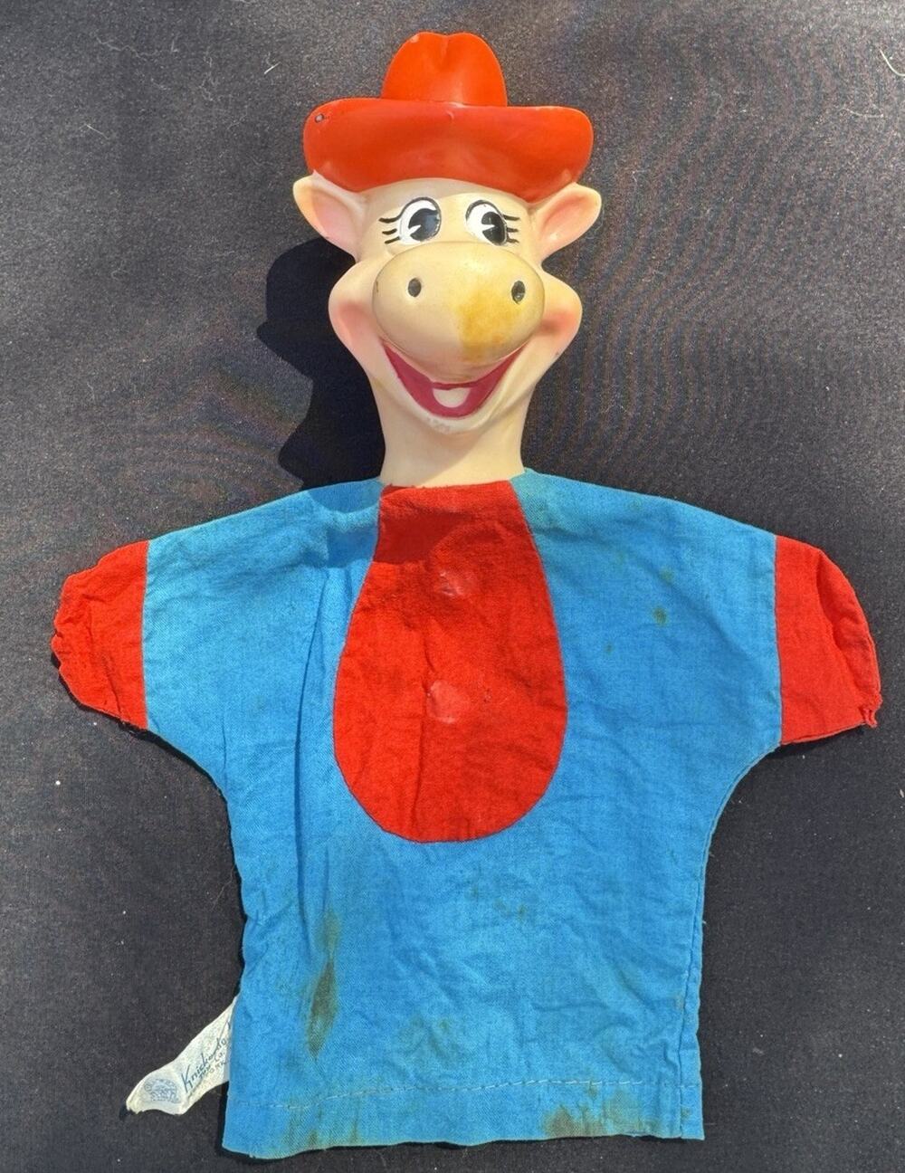 Super Rare Vintage hand puppet QUICK DRAW MCGRAW 1962 Knickerbocker Lo15